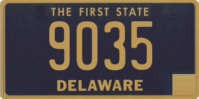 DE license plate 9035