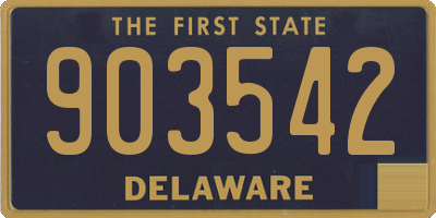 DE license plate 903542