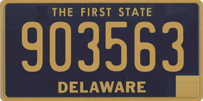 DE license plate 903563