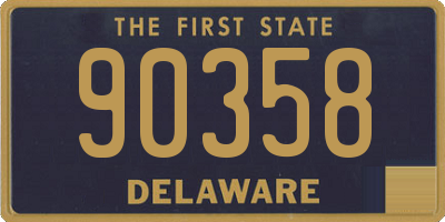 DE license plate 90358