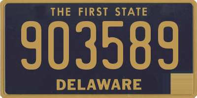 DE license plate 903589