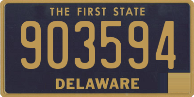 DE license plate 903594