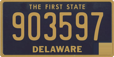 DE license plate 903597