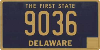 DE license plate 9036