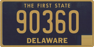 DE license plate 90360