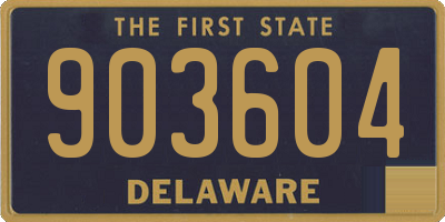 DE license plate 903604