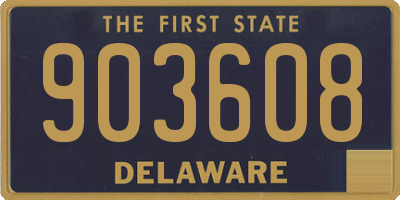 DE license plate 903608