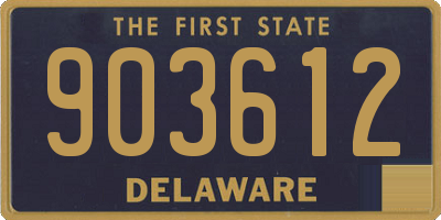 DE license plate 903612