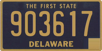 DE license plate 903617