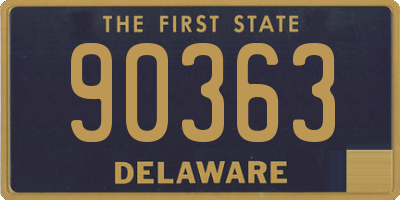 DE license plate 90363