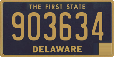 DE license plate 903634