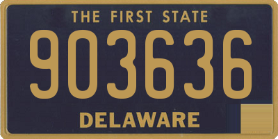 DE license plate 903636
