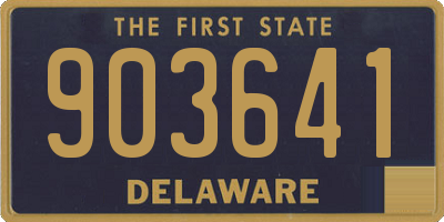 DE license plate 903641
