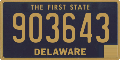 DE license plate 903643