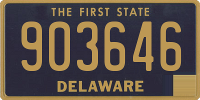 DE license plate 903646