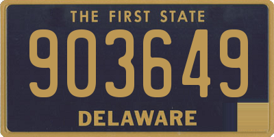 DE license plate 903649