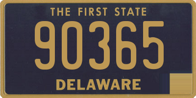 DE license plate 90365