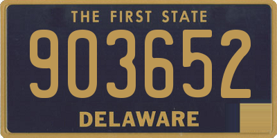 DE license plate 903652