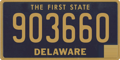 DE license plate 903660