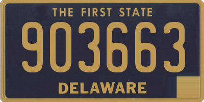 DE license plate 903663