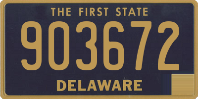 DE license plate 903672