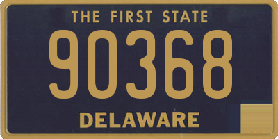 DE license plate 90368