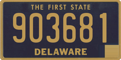 DE license plate 903681