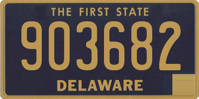 DE license plate 903682