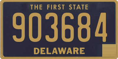 DE license plate 903684