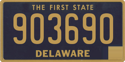 DE license plate 903690