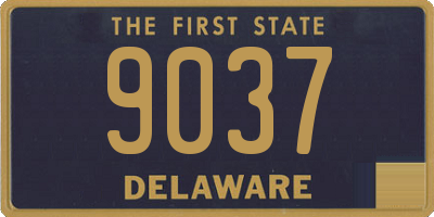 DE license plate 9037