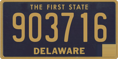 DE license plate 903716