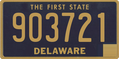 DE license plate 903721
