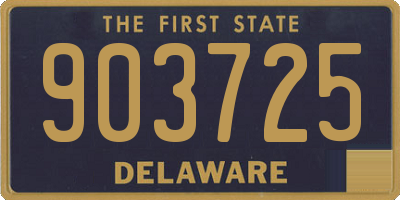 DE license plate 903725