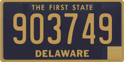DE license plate 903749