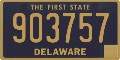 DE license plate 903757