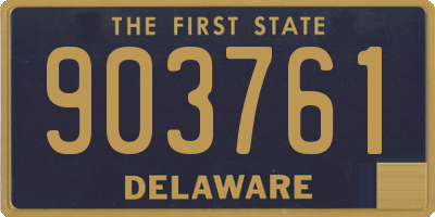 DE license plate 903761