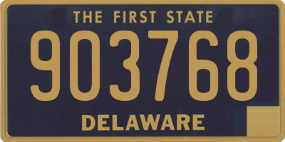 DE license plate 903768