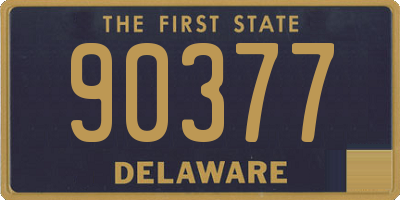 DE license plate 90377