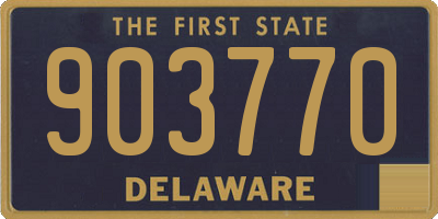 DE license plate 903770