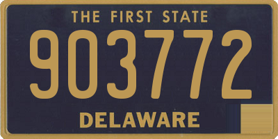 DE license plate 903772