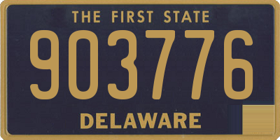 DE license plate 903776