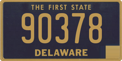 DE license plate 90378
