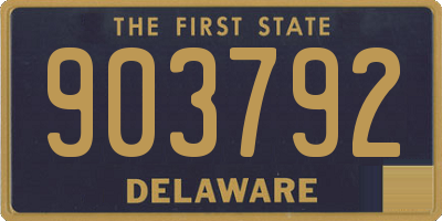 DE license plate 903792