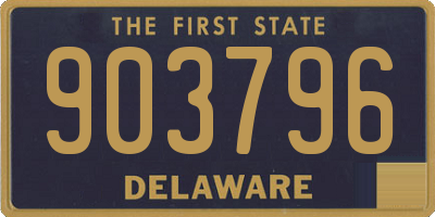 DE license plate 903796