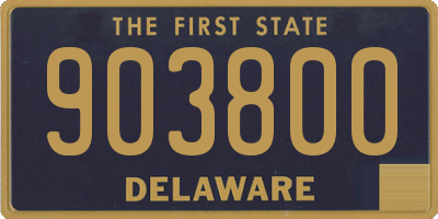 DE license plate 903800