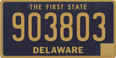 DE license plate 903803