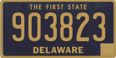 DE license plate 903823