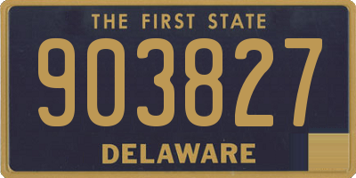 DE license plate 903827