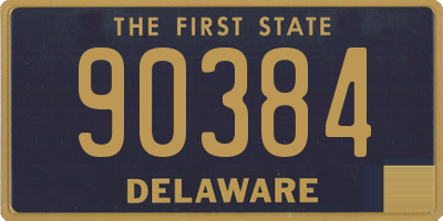 DE license plate 90384